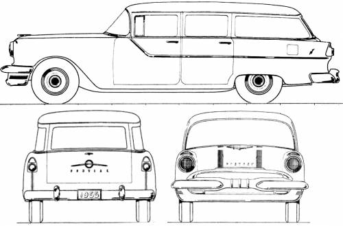 Pontiac Chieftain 870 4-Door Station Wagon (1955)