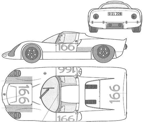 Porsche 910 910 Carrera 10 LM (1967)