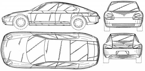 Porsche 989 4-Door Concept
