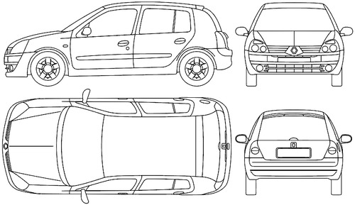 Renault Clio B 5-Door (2005)