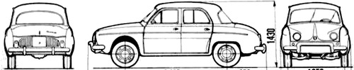 Renault Dauphine 1095 (1968)