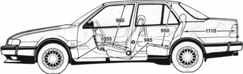 Saab 9000 S 4-Door