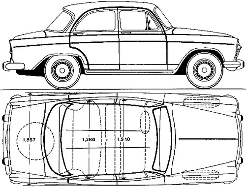 Simca Aronde P60 Montlhery (1961)