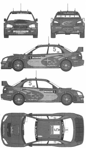 Subaru Impreza WRC Rally Great Britain (2005)