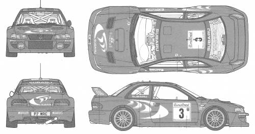 Subaru Impreza WRC Rally Monte Carlo (1998)