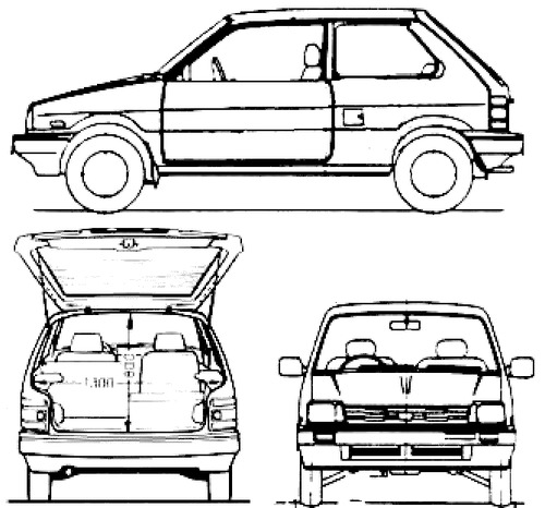 Subaru Justy 3-Door (1987)