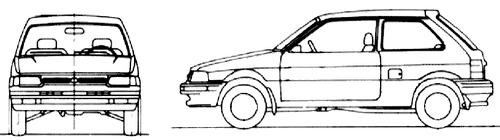 Subaru Justy 3-Door (1991)