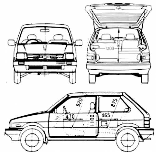 Subaru Justy 3-Door AWD (1987)