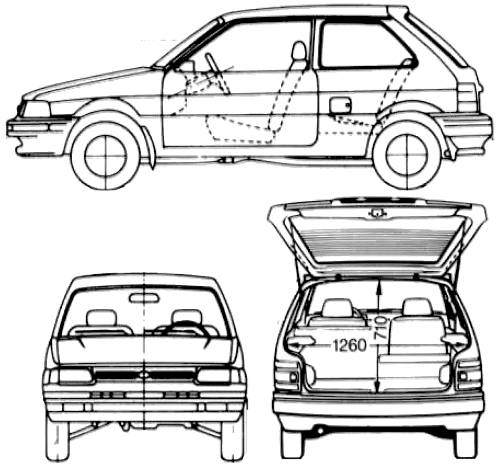 Subaru Justy 3-Door AWD (1992)