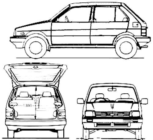 Subaru Justy 5-Door (1987)