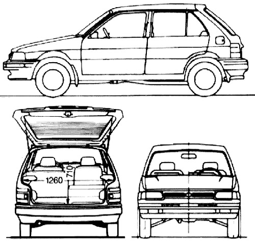 Subaru Justy 5-Door (1991)