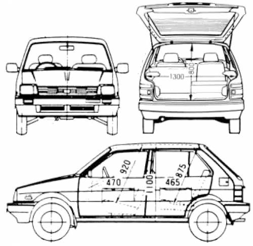 Subaru Justy 5-Door AWD (1987)