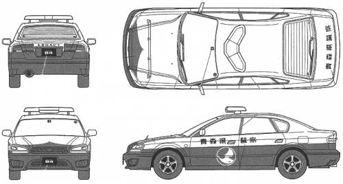 Subaru Legacy B4 Patrol Car