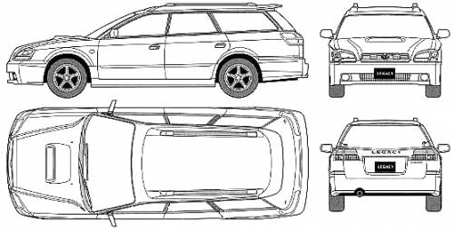 Subaru Legacy B4 Touring Wagon GT-B (2001)