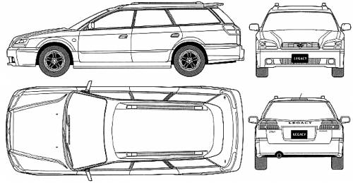 Subaru Legacy B4 Touring Wagon TS (2001)