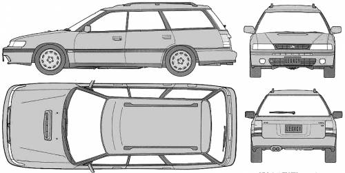 Subaru Legacy Touring Wagon GT (1991)