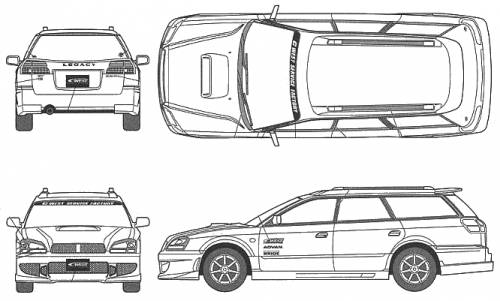 Subaru Legacy Touring Wagong C-WEST