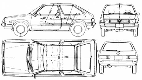Subaru Leone 3-Door Hatchback 1600 (1981)