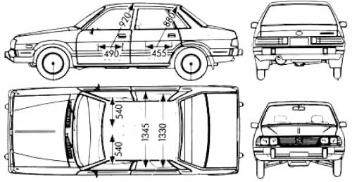 Subaru Leone 4-Door 1800 (1983)