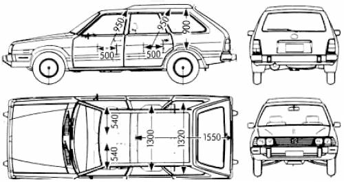 Subaru Leone Wagon High Roof 1800 (1983)