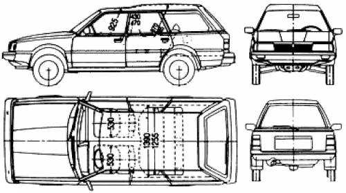 Subaru Leone Wagon High Roof 1800 (1988)