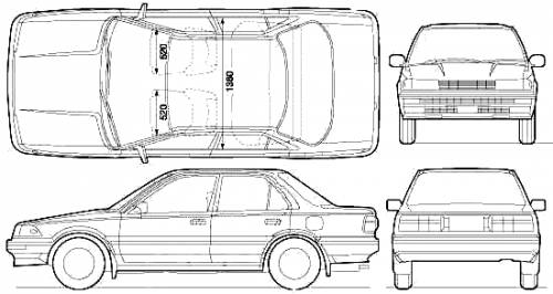 Toyota Corolla E90 4-Door (1990)