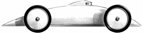 Baker Electric Torpedo Land Speed Rekord Car (1902)