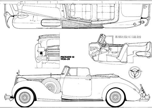 Packard Twelve 1707 Victoria (1939)