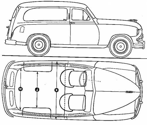 Standard Vanguard Van (1953)