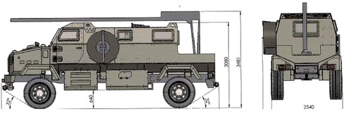 Streit Shrek 4x4 Armored Mine Interrogation Vehicle