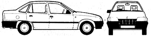 Vauxhall Astra 4-Door (1986)