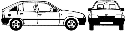 Vauxhall Astra 5-Door (1986)