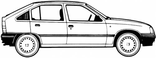 Vauxhall Astra B 1.3L 5-Door (1988)
