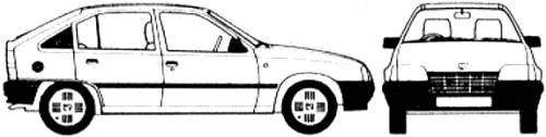 Vauxhall Astra B 5-Door (1986)