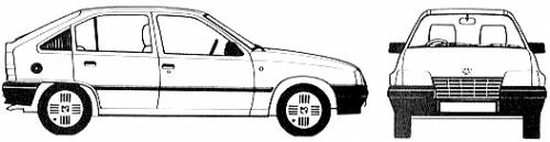 Vauxhall Astra B 5-Door (1987)