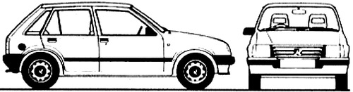 Vauxhall Nova 5-Door (1986)