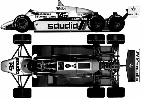 Williams FW08B F1 Six Wheels (1982)