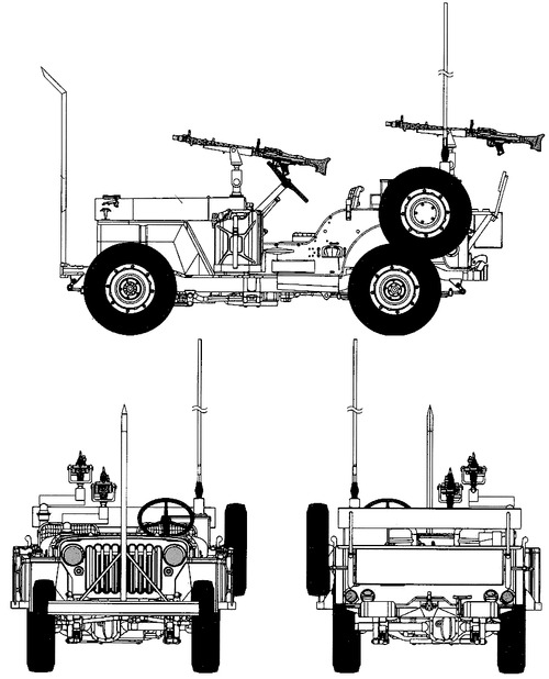 Willys Jeep CJ-3 + MG 34 IDF (1967)