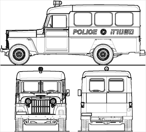 Willys Truck Minibus Police (1968)
