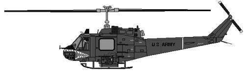 Bell 204 UH-1 Huey Gunship