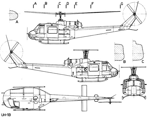 Bell 204 UH-1B Iroquois Huey
