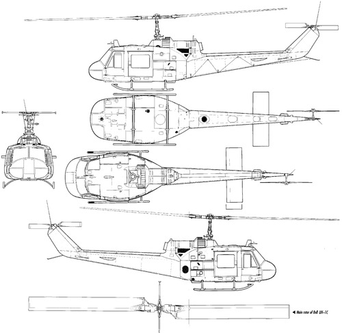 Bell 204 UH-1C Iroquois Huey