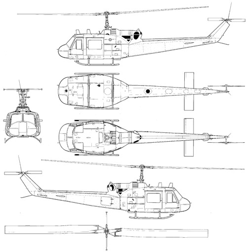Bell 204 UH-1F Iroquois Huey
