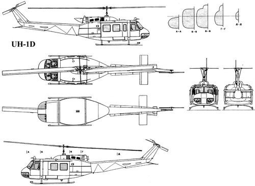Bell 205 UH-1D Iroquois Huey