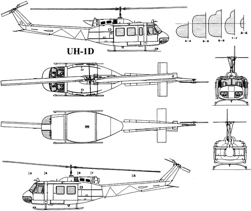 Bell 205 UH-1D Iroquois - Huey
