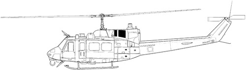 Bell 212 UH-1N Twin Huey + FLIR