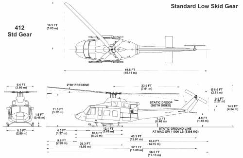 Bell 412 Standard Gear