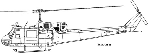 Bell UH-1F left side