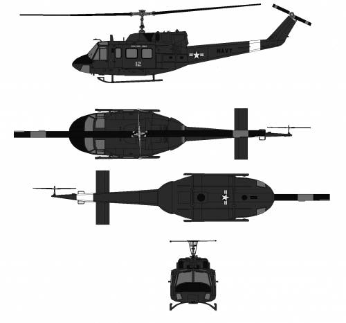 Bell UH 1N Iroquois