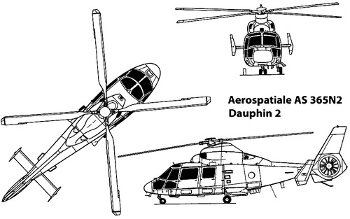 Eurocopter Aerospatiale AS.365 N2 Dauphin 2